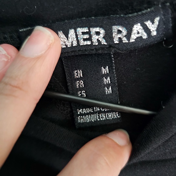 Laced, Black Crop top Summer Ray - Picture 2 of 4